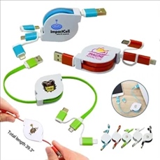 Retractable 3-in-1 Charging Cable