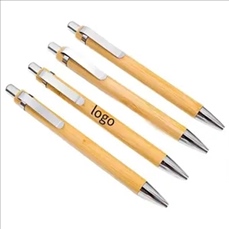 Retractable Ballpoint  Bamboo Pen