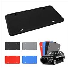 Silicone License Plate Frame Set for Front and Back