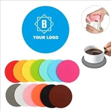 Silicone Round Bottle Opener Coaster