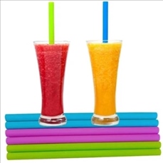 Silicone Straw With Keychain Case