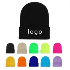 Solid Color Woollen Knit Hat