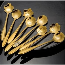 Stainless Steel Flower Coffee Spoon