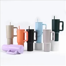 Steel Water Bottle with Handle and Straw Lid Steel Water Bottle with Handle and Straw Lid