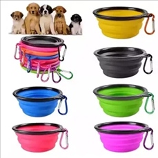TPE Round Food Water Bowl for Dogs Cats