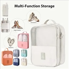 Travel storage box,  high heels leather shoe bag