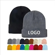 Unisex Knitted Beanie With Custom Logo