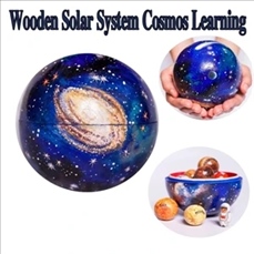 Wooden Solar System Cosmos